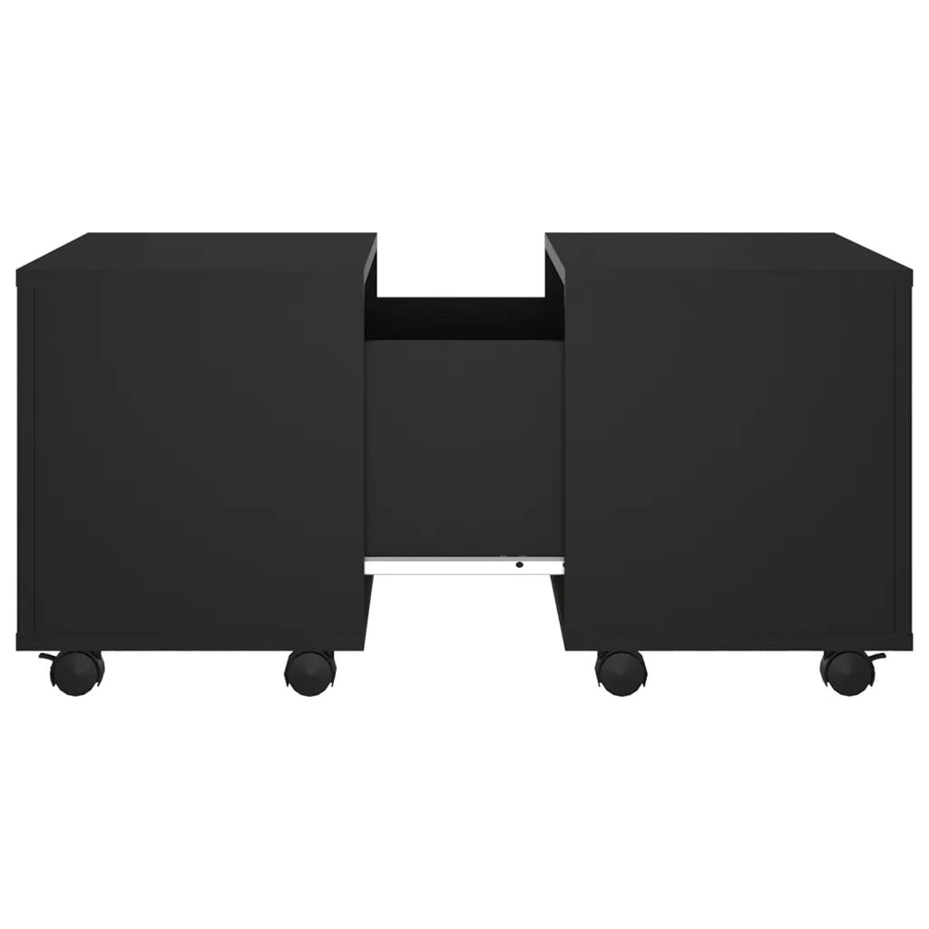 Tavolino da Salotto Nero 60x60x38 cm in Legno Multistrato 806859