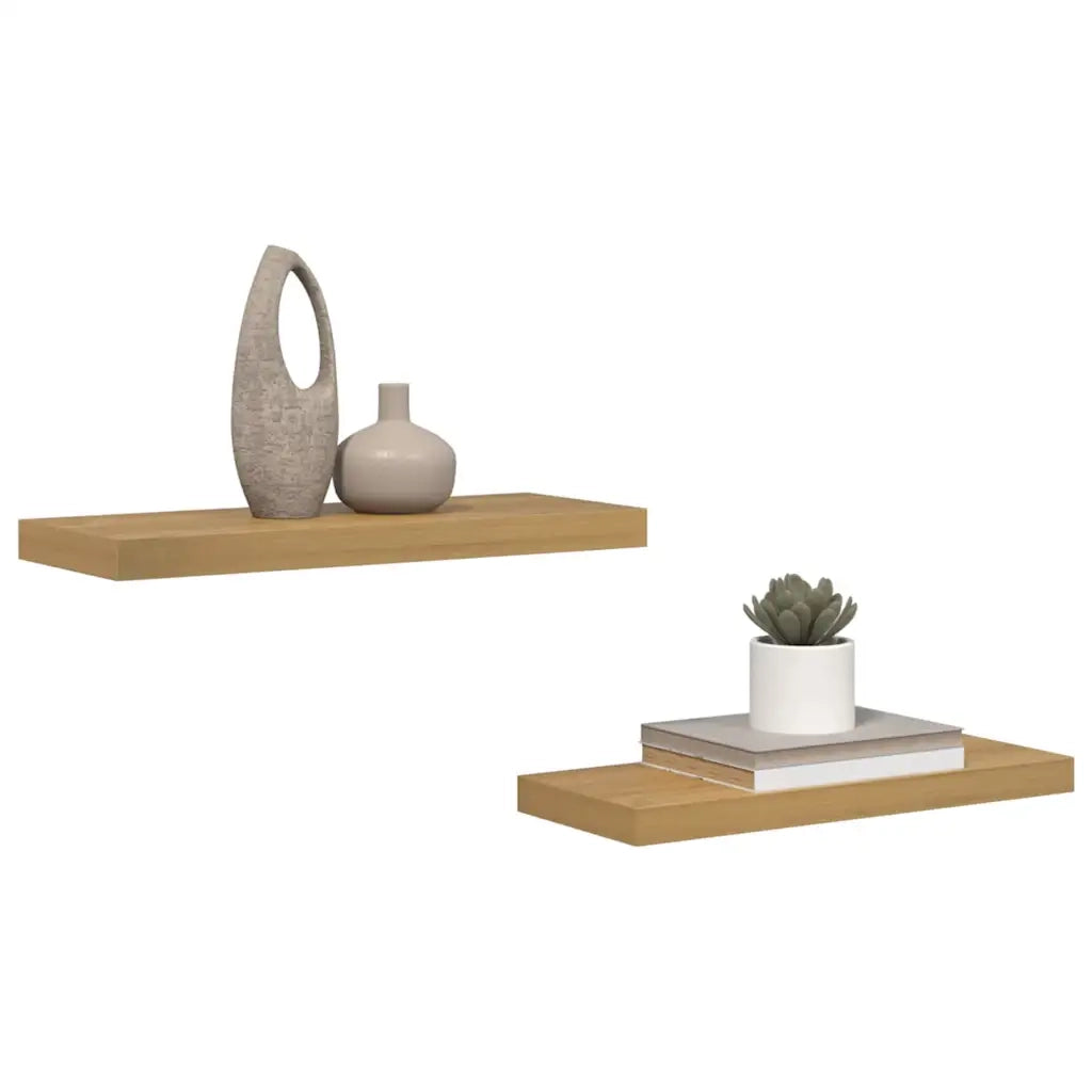 Scaffale da parete 2 pz Marrone 60 x 23,5 x 3,8 cm 42019948
