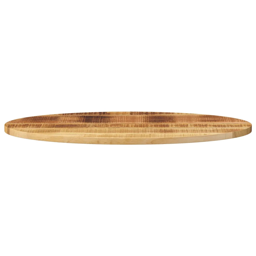 Piano Tavolo 140x50x3,8 cm Ovale in Legno Massello di Mango 370835