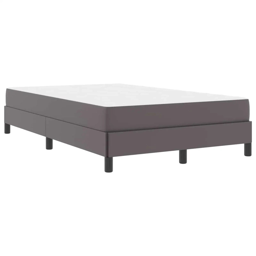 Struttura del letto con materasso Grigio 120 x 200 cm Tessuto