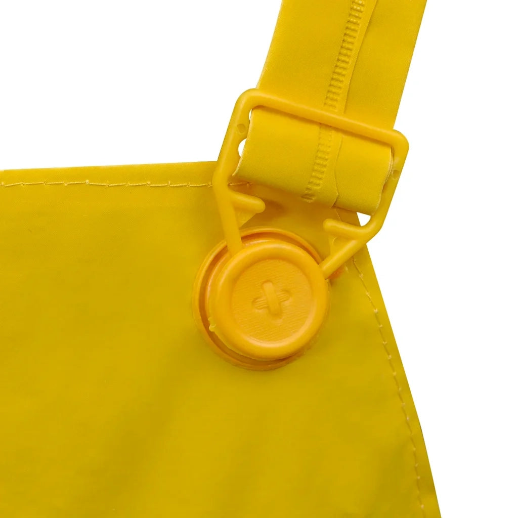Impermeabile Verde resistente a 2 pezzi con cappuccio Giallo L