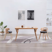 Sedie da Pranzo 2 pz Nere in Legno Piegato e Similpelle cod mxl 36357