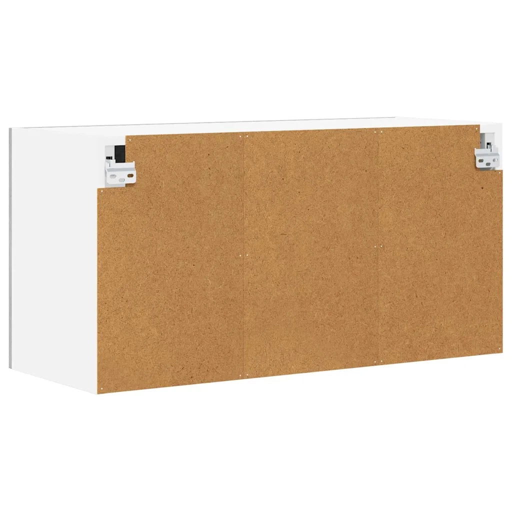 Armoire suspendue Gris Sonoma et Blanc 80 x 31 x 40 cm