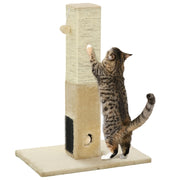 Grattatoio per gatti con palla e sonaglio ¨C zephmum ¨C 59.5x39x79 cm beige