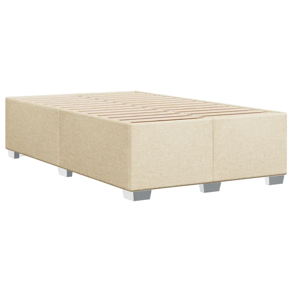 Giroletto a Molle con Materasso Crema 120x190 cm in Tessuto 3285825