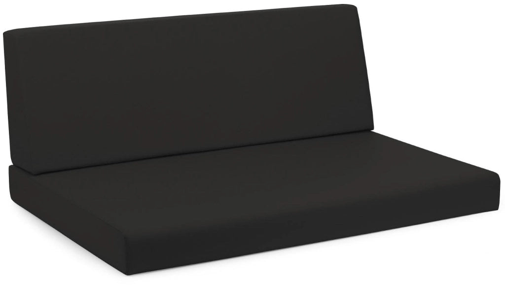 Cuscini per Pallet 120x80 cm Seduta e Schienale in Similpelle Mariotti Reforma Nero