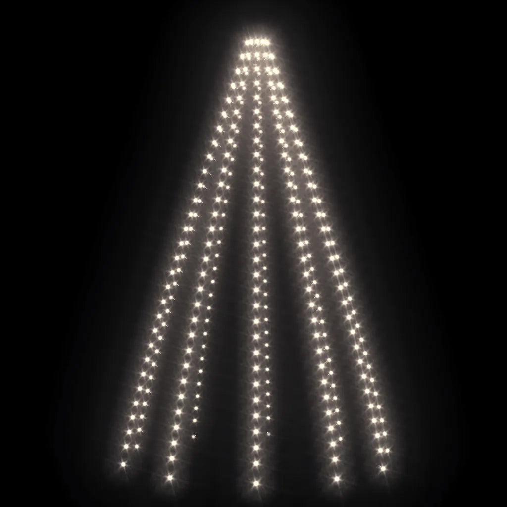 Rete di Luce per Albero di Natale 300 LED Bianco Freddo 300 cm 328889
