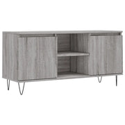 Mobile Porta TV-Credenza TV Grigio Sonoma 104x35x50 cm in Legno Multistrato