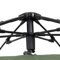 Tenda Pop-Up da Campeggio per 3-4 Persone, Tenda a Cupola Impermeabile, Leggera, Ventilata, Facile da Montare, 2 Grandi Porte, 2,6L x 2,6l x 1,5H m, Fibra Vetro Poliestere Oxford, Verde e Grigio