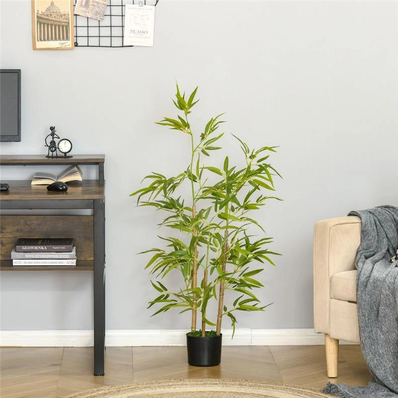 PIANTA ARTIFICIALE DI BAMBÙ ALTA 120 CM COLORE VERDE
