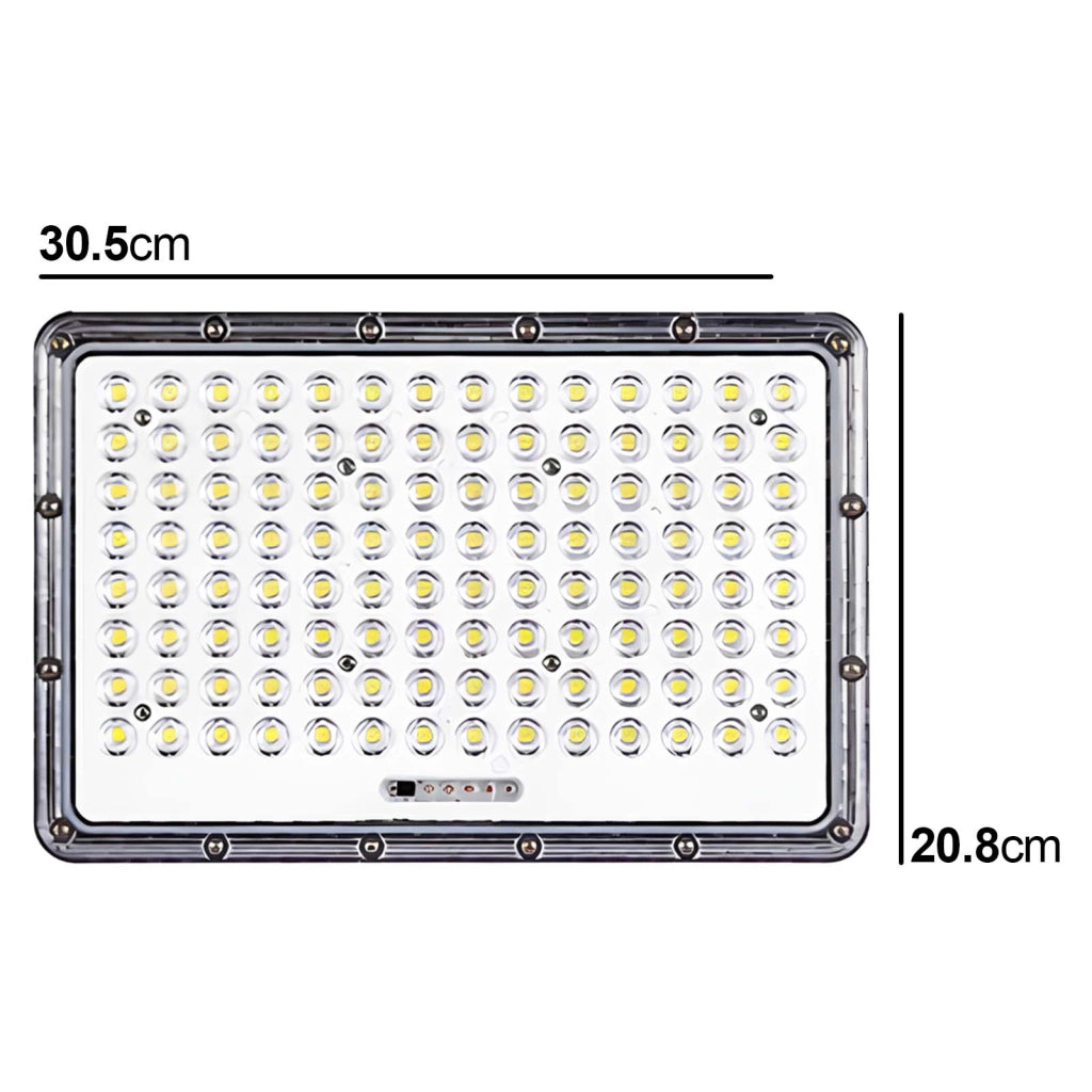 Proiettore Solare LED 17 W con Pannello Solare 20 W e Rilevamento Automatico Grigio Avizar