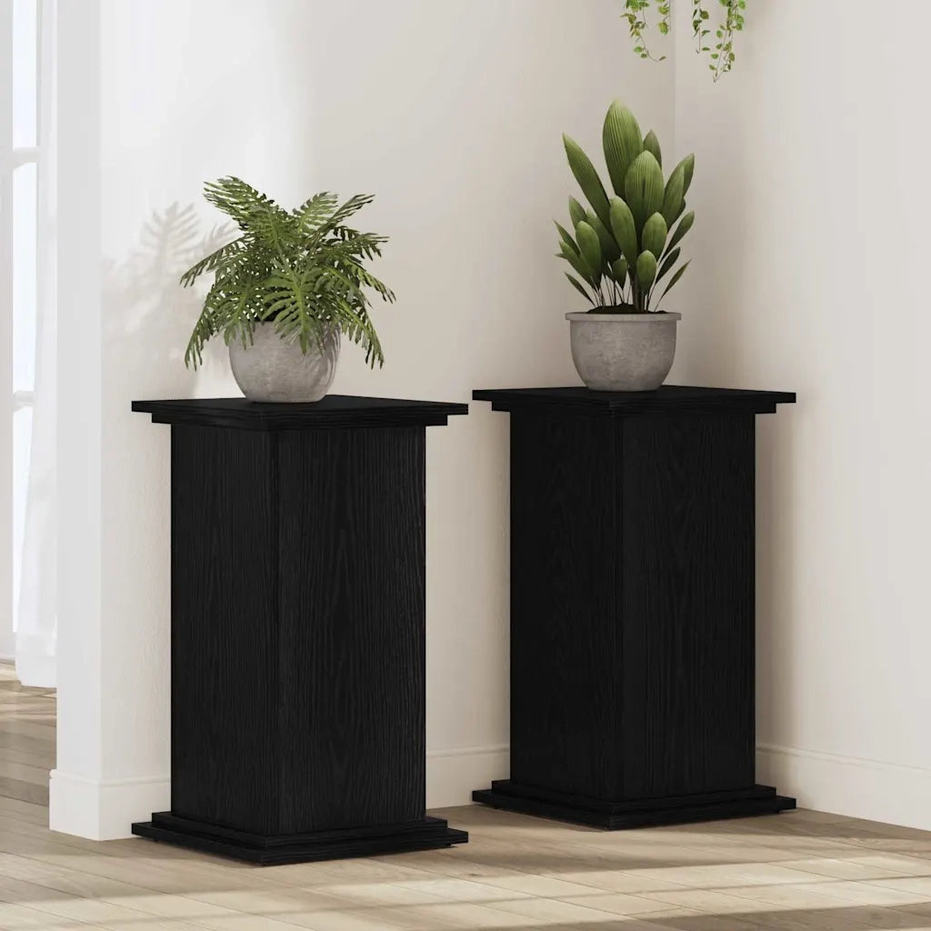 Supporto per piante Rovere Nero 33 x 33 x 60 cm 869236