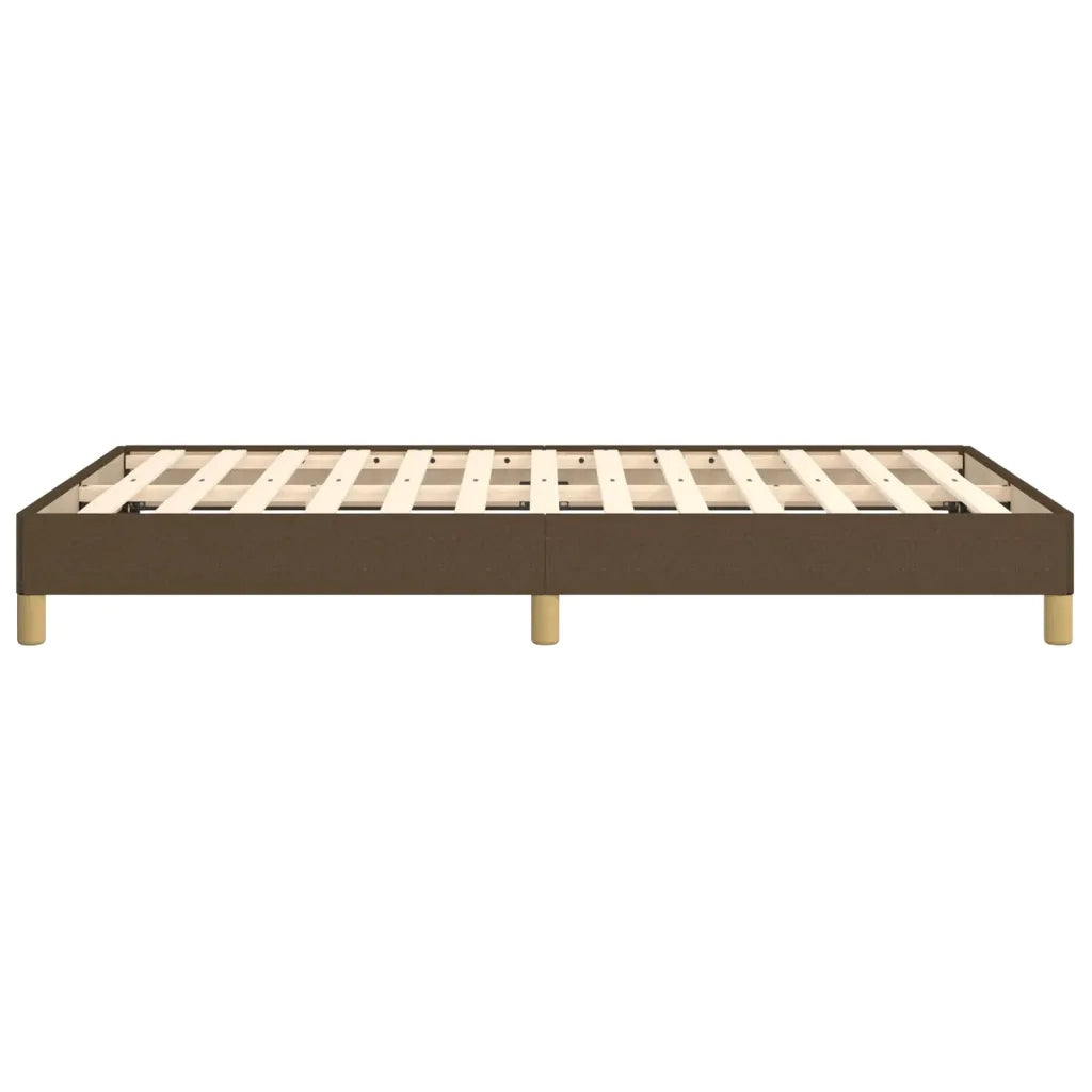 Giroletto senza Materasso Marrone Scuro 80x200 cm in Tessuto