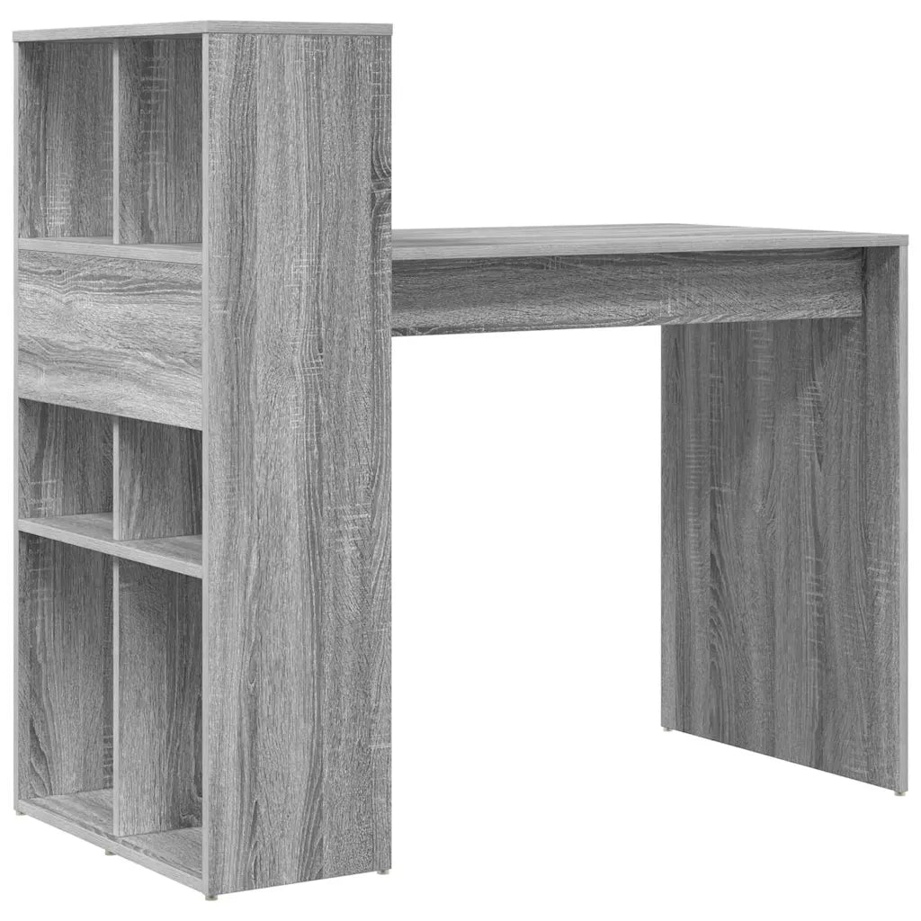 Scrivania | Tavolo da Ufficio Grigio Sonoma 108 x 55 x 103.5 cm Legno multistrato