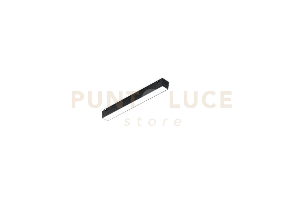 MODULO LED 3000K 936LM 12W PER SISTEMA BINARIO SLIM SUPERFICIE ULTRASLIM LINEARE FISSO NERO LED L.26CM