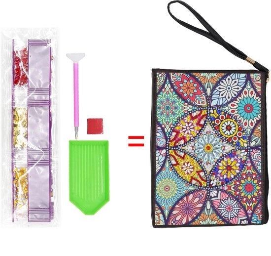 Organizzatore di cosmetici portatile con specchio - Adatto per bambini - Ideale per progetti di DIY creativi