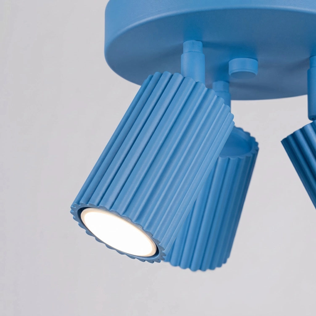 Plafoniera KARBON 3P azzurro