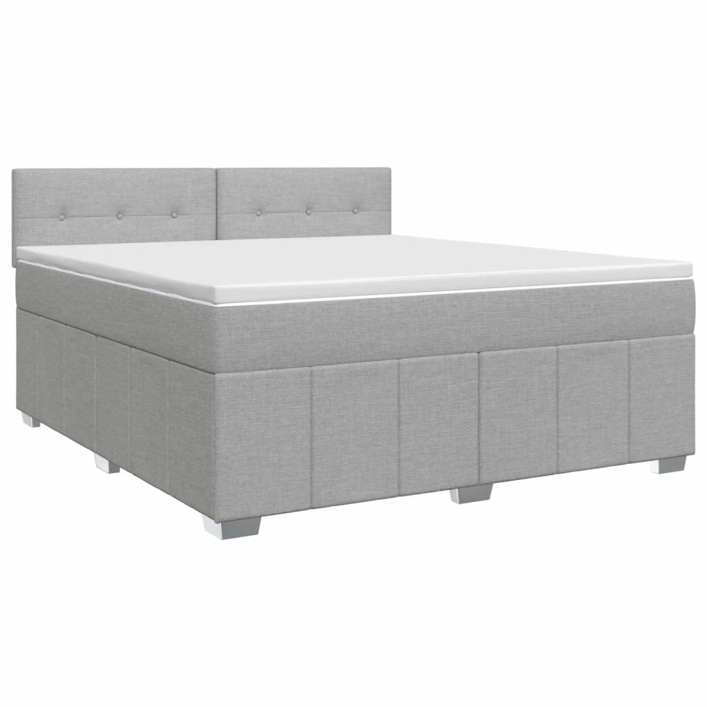 Letto box spring con materasso Grigio Chiaro 180 x 200 cm 3451269