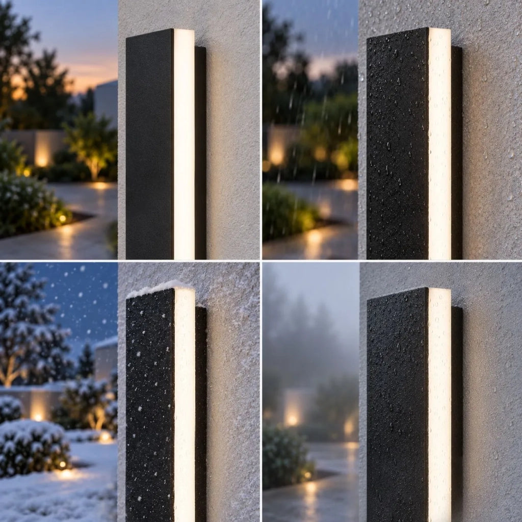 Lampada Da Parete Led Per Facciata Jnh036-g 90 Nera