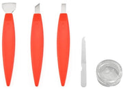 Kit di cura dei piedi 3 pezzi - Pedicure - Trattore per unghie elettrico - Rimuovitore di calli - Disco di levigatura - Plastica/Acero inossidabile