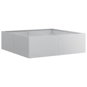 Fioriera | Cassetta per fiori | Vaso 100x100x30 cm in Acciaio Zincato