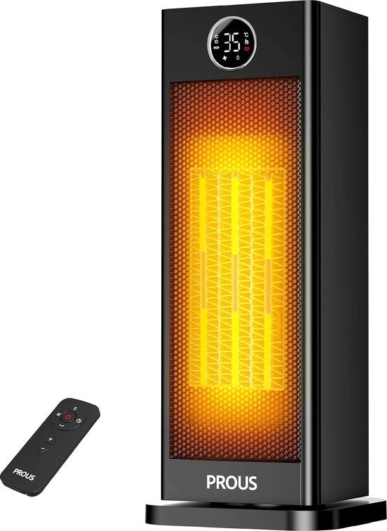 Verifica e Riscaldamento elettrico con rapida accensione 2s - Incluso telecomando - Caminetto ventilato con ventilatore e umidificatore - 70° rotazione - 2000W