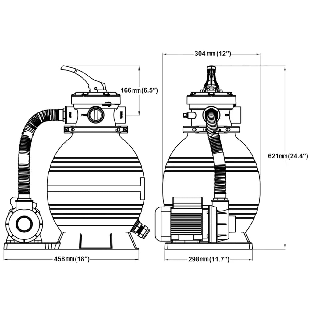 Pompa con Filtro a Sabbia 400 W 11000 l/h CFW4767172