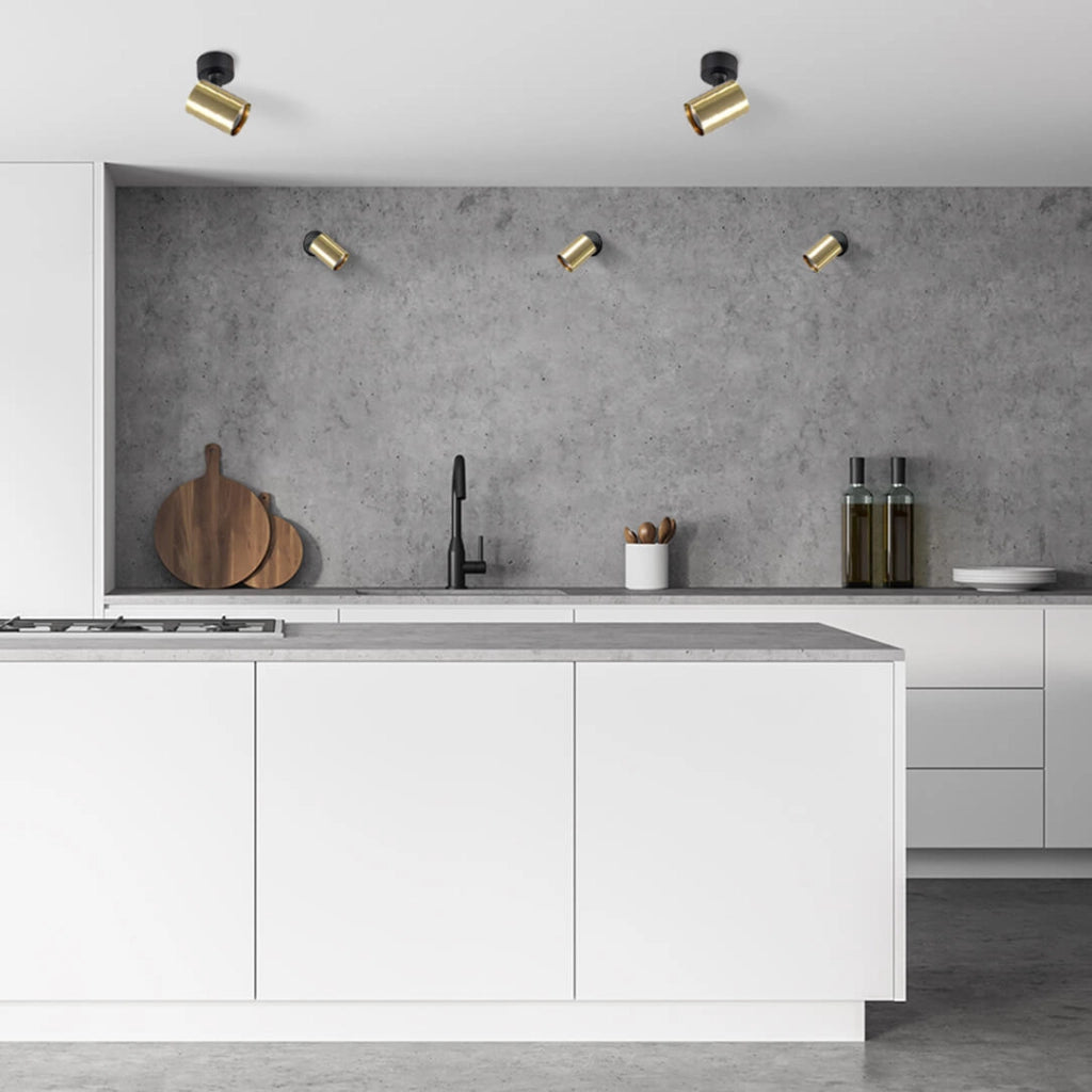 Faretto soffitto Snow 1xGU10 oro/nero metallo Light Prestige