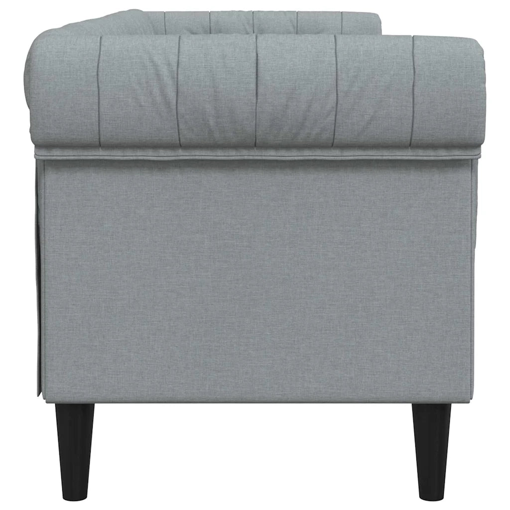 Divano Grigio chiaro 201,5 x 74,5 x 74,5 cm Poliestere 42013010