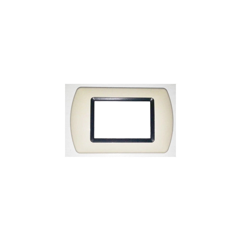 Trade Shop - Placchette Placche In Abs Compatibili Per Serie Living International Placca - Avorio -7 Fori     -