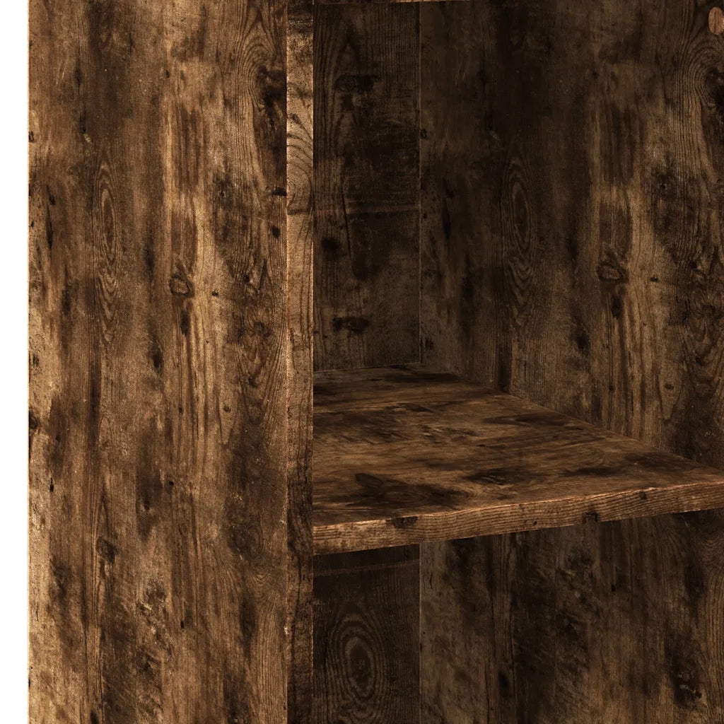 Credenza-Buffet-Armadio da cucina Rovere Fumo 40x41x124cm in Legno Multistrato