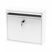 Cassetta postale singola V13, bianca in acciaio zincato verniciato a polvere