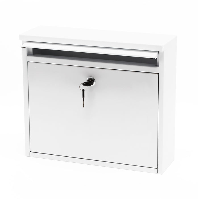 Cassetta postale singola V13, bianca in acciaio zincato verniciato a polvere
