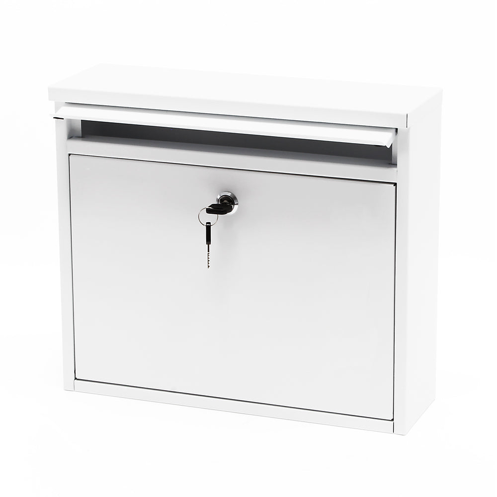 Cassetta postale singola V13, bianca in acciaio zincato verniciato a polvere