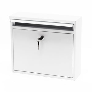 Cassetta postale singola V13, bianca in acciaio zincato verniciato a polvere