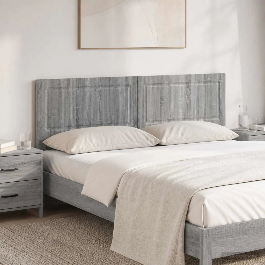 Testiera da Muro UTRECHT Sonoma grigio Legno ingegnerizzato 897811