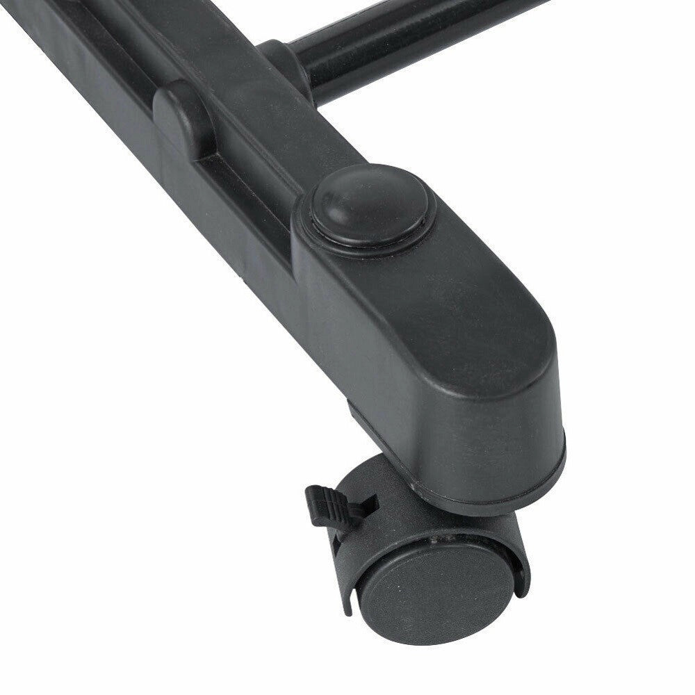 Trade Shop - Stand Appendiabiti Da Terra Doppio Con Ruote Aste Telescopiche Regolabile Abiti -