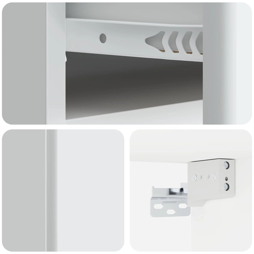 Mobiletto da notte a muro con cassetto Bianco 49 x 34,5 x 20 cm 899125