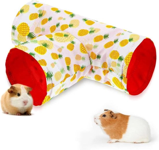 Tunnel lavabile a 3 vie per gufi, conigli, hamster, chincoli, furetti, ratti e piccoli animali - Giocattolo essenziale e accessorio