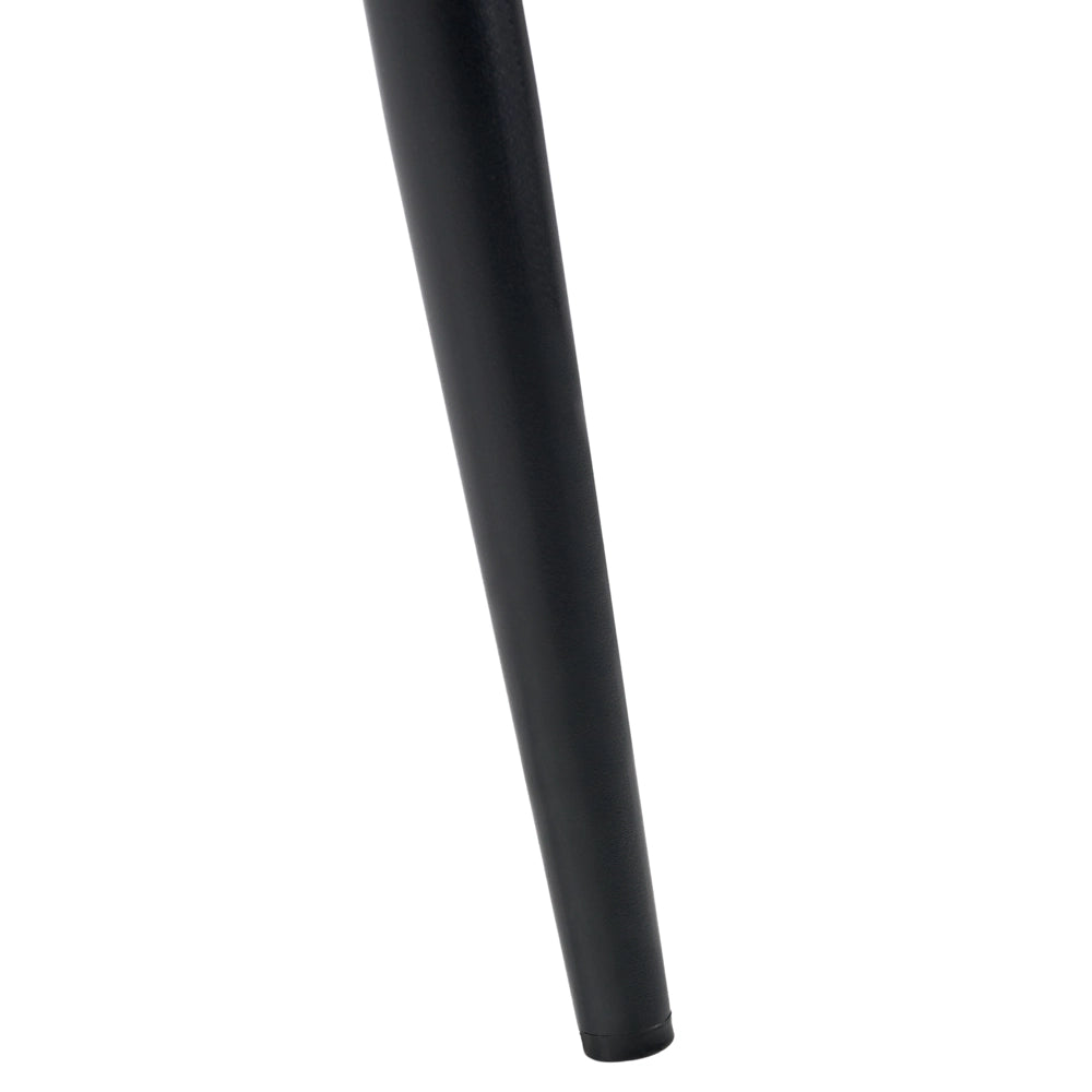 Set di 4 sedie da pranzo con seduta in velluto imbottito Stile moderno Senza braccioli Gambe in ferro nero
