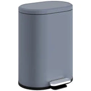 Pattumiera cucina 30L a pedale, secchio interno rimovibile, coperchio a chiusura morbida, 36,5x31x61cm, grigio