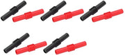 Estensione per cavi in PVC - 4mm - Estensibile - Facile da utilizzare - Duraturo e resistente al calore - Adatto per test di corrente elettrica - 10 pezzi.