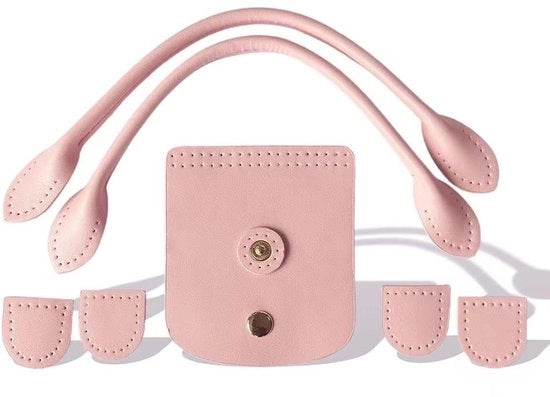 Accessori per borse DIY - Tas con maniglie in PU - Rosa - Base della borsa - Adatto per borse a mano - Pelle sintetica