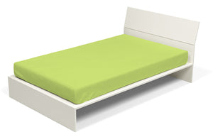 Lenzuolo Sotto con Angoli ed Elastico Tinta Unita Verde Acido Matrimoniale