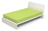 Lenzuolo Sotto con Angoli ed Elastico Tinta Unita Verde Acido 1 Piazza e Mezzo Francese