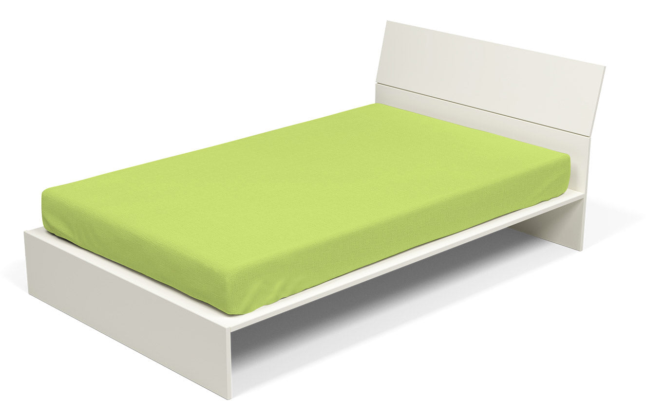 Lenzuolo Sotto con Angoli ed Elastico Tinta Unita Verde Acido Singolo