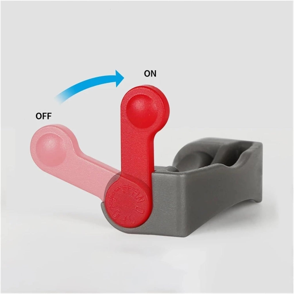 Blocco Grilletto per Aspirapolvere compatibile con Dyson V7-V15 – Montaggio Senza Attrezzi, Design Rosso/Grigio
