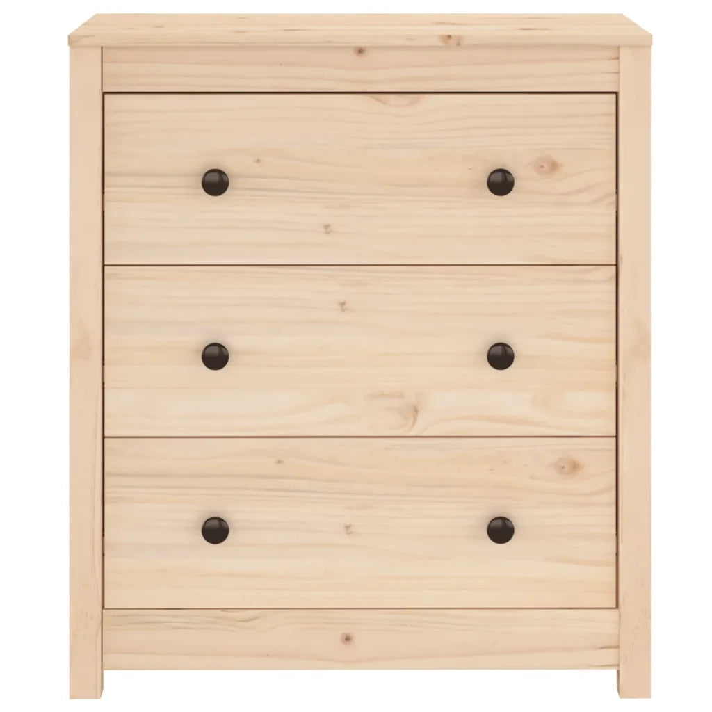 Credenza | Madia | Buffet da pranzo | Armadio da pranzo 70x35x80 cm in Legno Massello di Pino