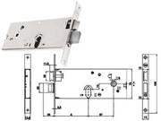 SERRATURA DA INFILARE PER FASCE CATENACCIO E SCROCCO MM.78 H 86002  mm.80 a 3 mandate (Y8600280080)    YALE