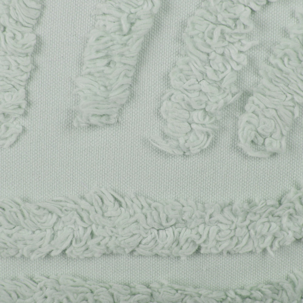 Set di 2 cuscini decorativi verde menta in cotone e poliestere 45 x 45 cm con motivo astratto quadrato, moderno accessorio per la casa.